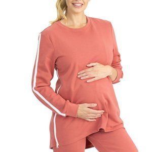 Blooming Women by Angel 2 Piece Womens Nursing Leisurewear Set Orange S